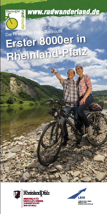 Titelbild der Broschüre zur Rheinland-Pfalz Radroute