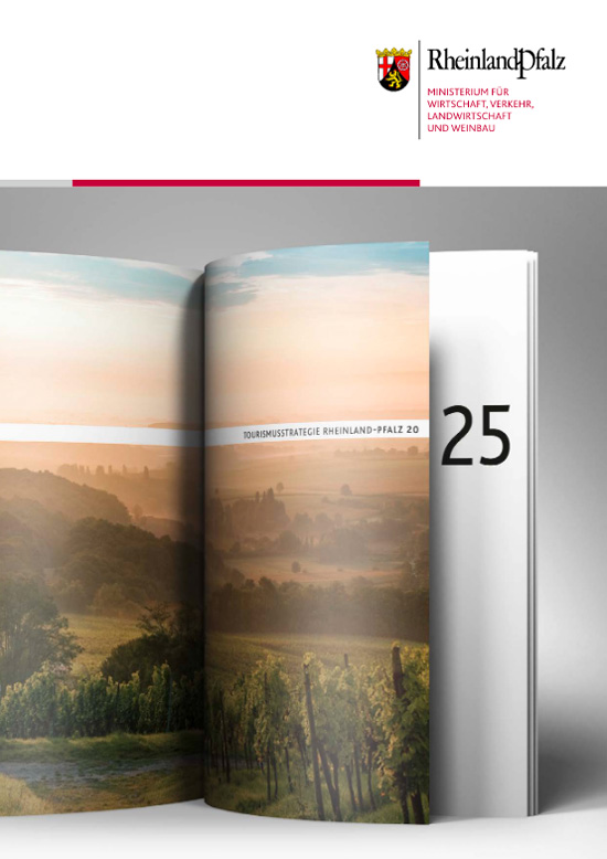 Tourismusstrategie Rheinland-Pfalz 2025, Titelblatt © MWVLW RLP