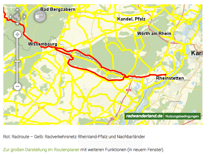 Screenshot - Einbetten von Routen